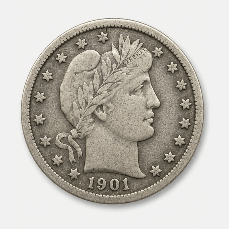 1901-S Barber Dime obverse