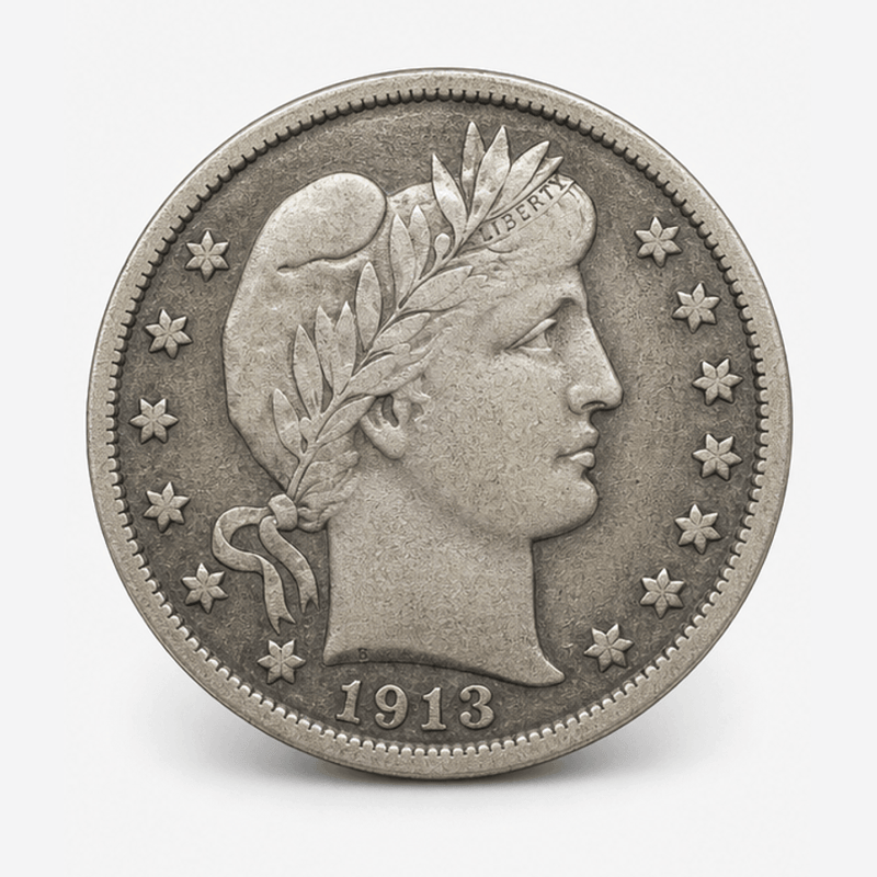 1913-S Barber Dime obverse