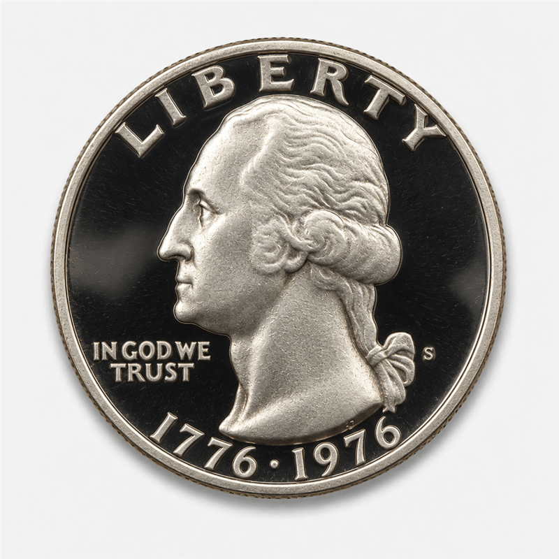 1976-S Proof Bicentennial Quarter obverse