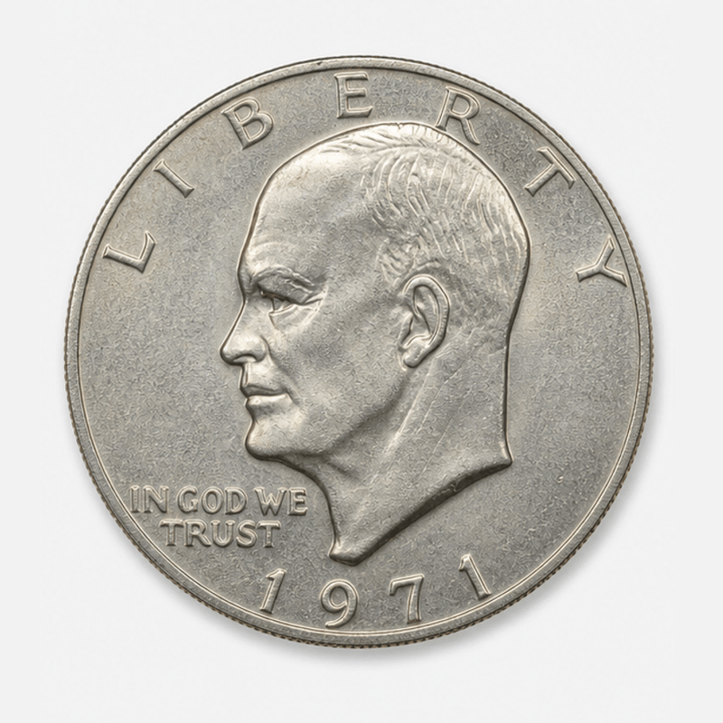 1971 Eisenhower Dollar obverse