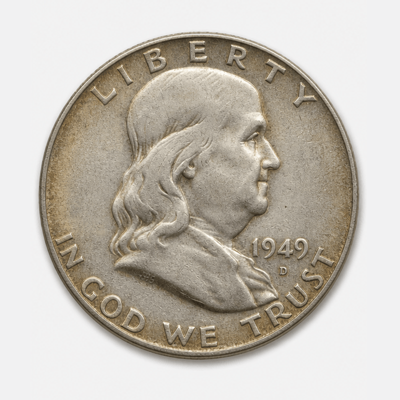 1949-D Franklin Half Dollar obverse