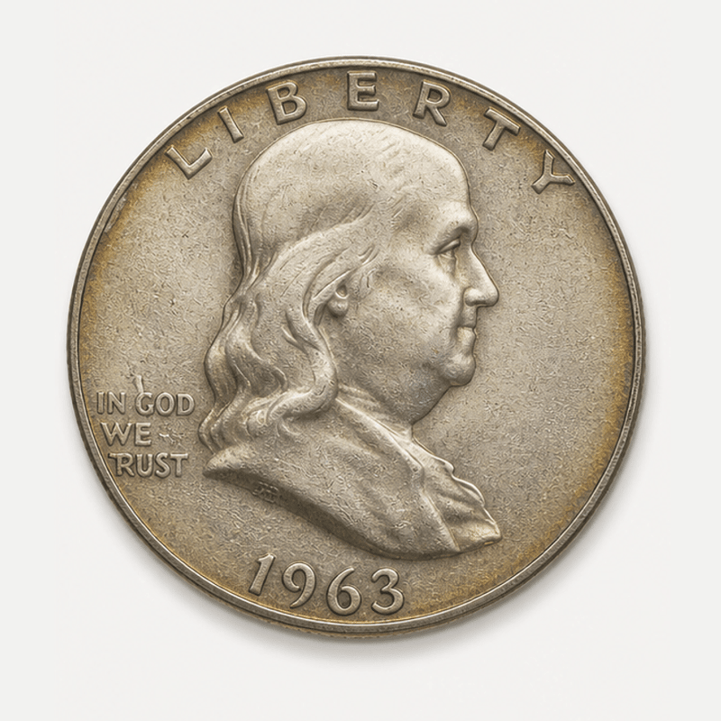 1963 Franklin Half Dollar obverse