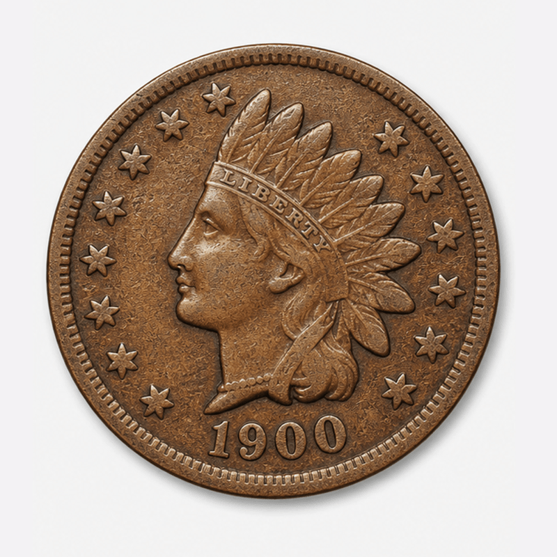 1900 Indian Head Penny obverse