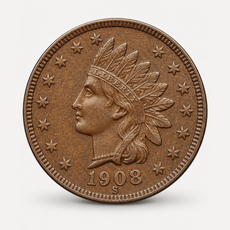 1908-S Indian Head Penny obverse