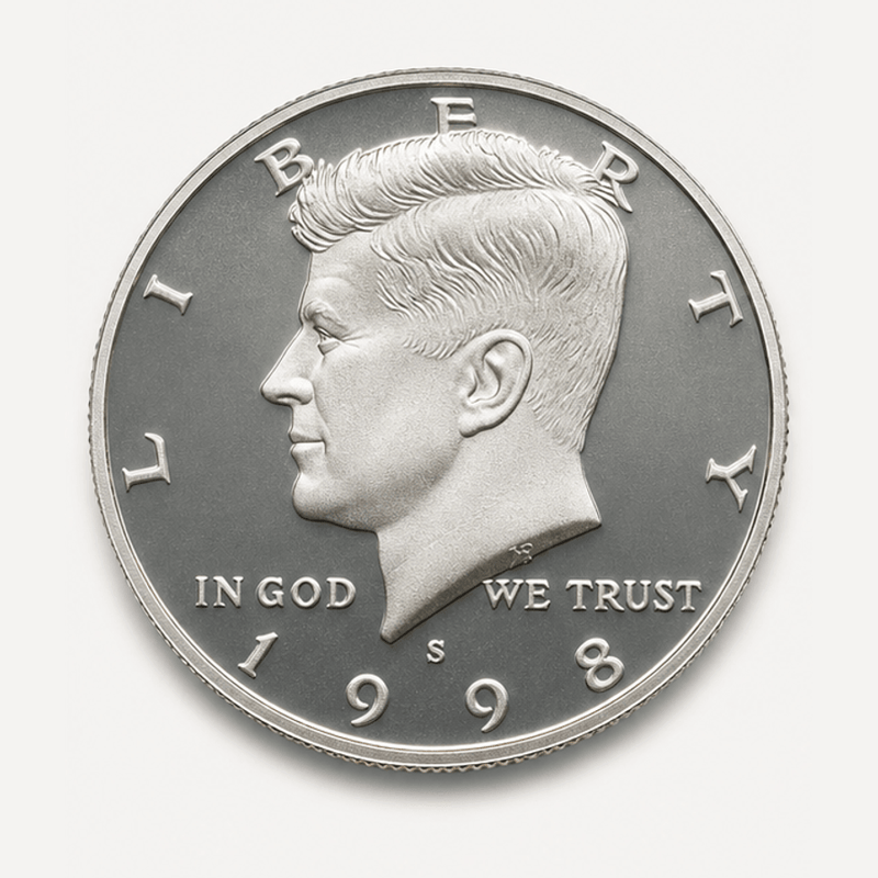 1998-S Kennedy Half Dollar obverse