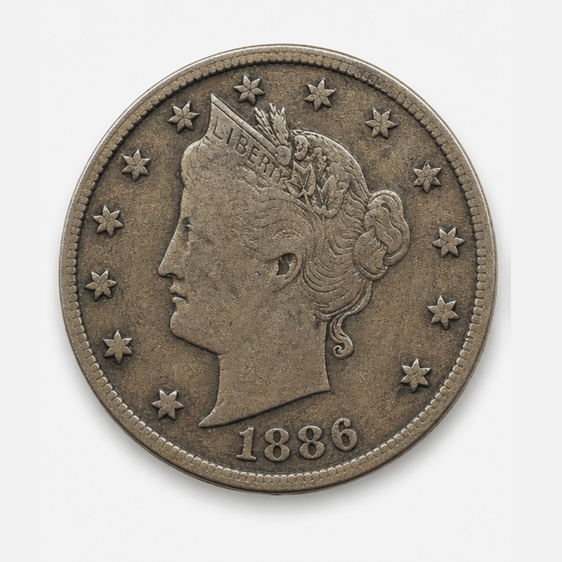 1886 Liberty Head Nickel obverse
