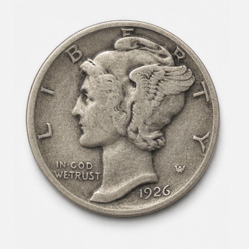 1926-S Mercury Dime obverse