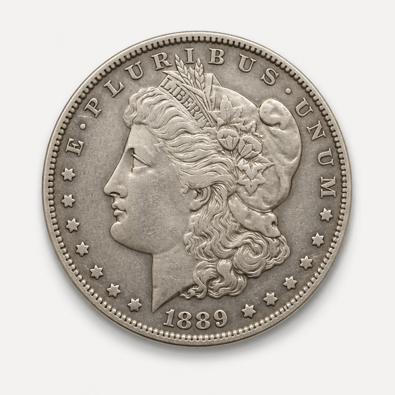 1889-CC Morgan Silver Dollar obverse