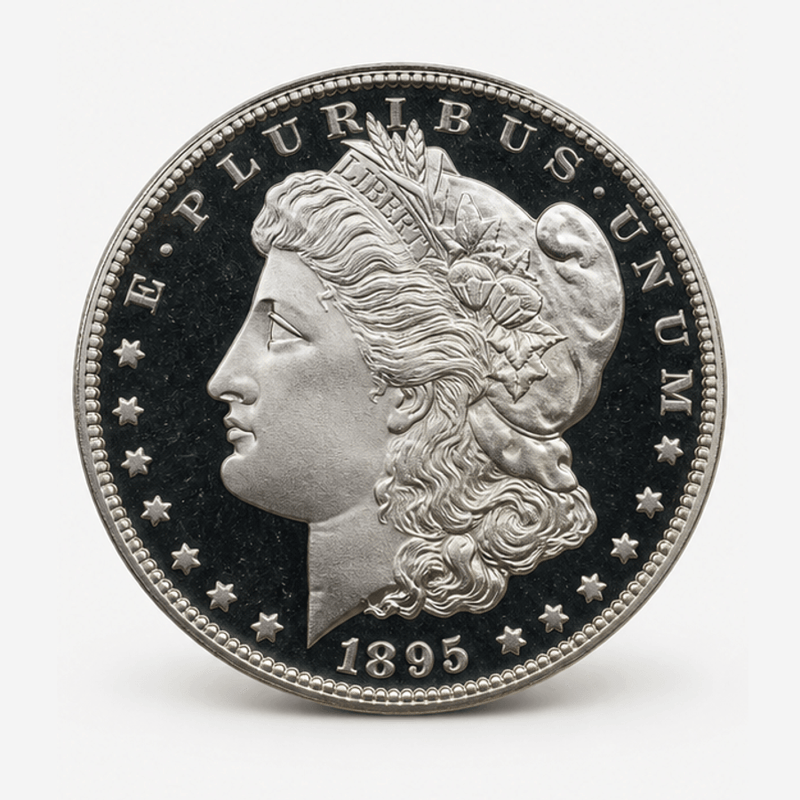 1895 Proof only Morgan Silver Dollar obverse