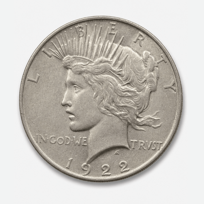 1922 Normal Relief Peace Dollar obverse