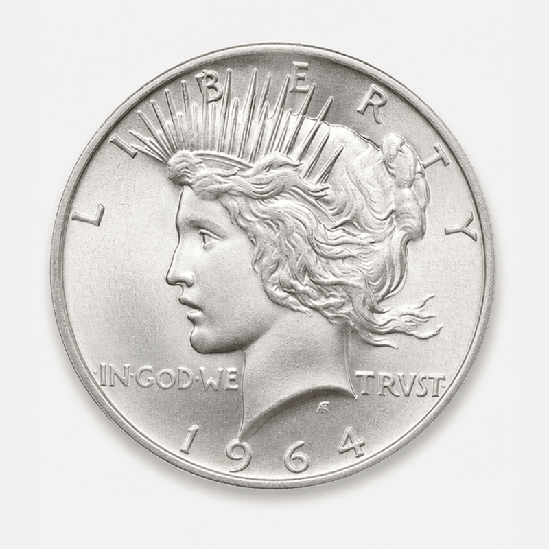 1964-D Peace Dollar obverse