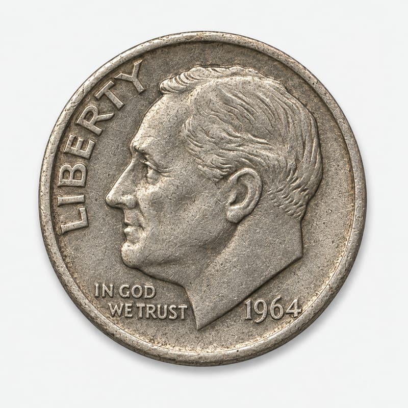 1964-P Roosevelt Dime obverse