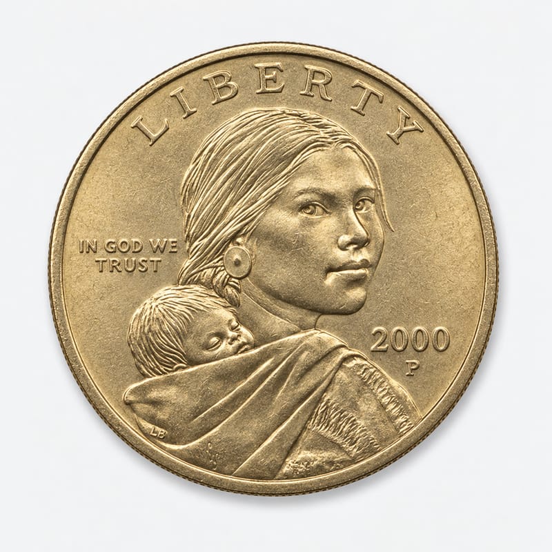 2000-P Sacagawea / Native American Dollar obverse
