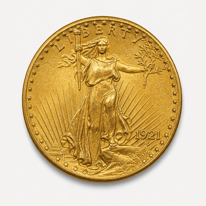 1921 Saint-Gaudens Double Eagle obverse