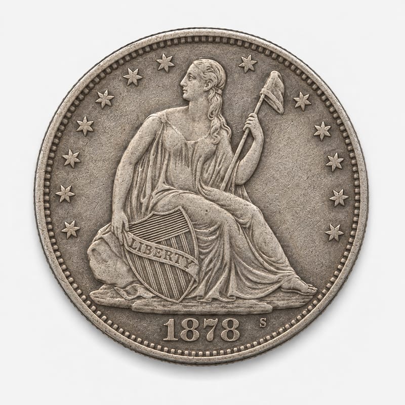 1878-S Seated Liberty Half Dollar obverse