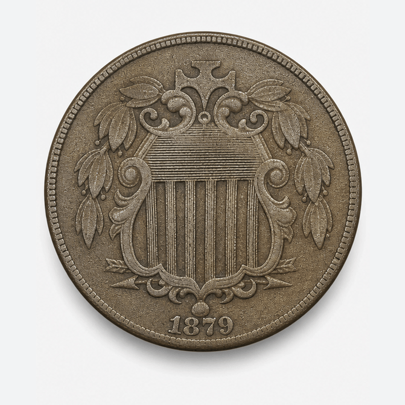 1879 Shield Nickel obverse