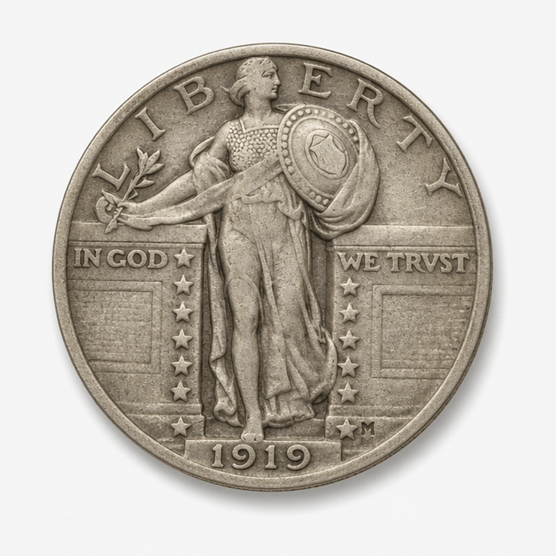 1919-S Standing Liberty Quarter obverse