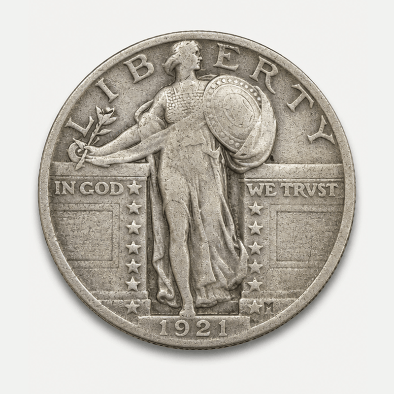 1921 Standing Liberty Quarter obverse