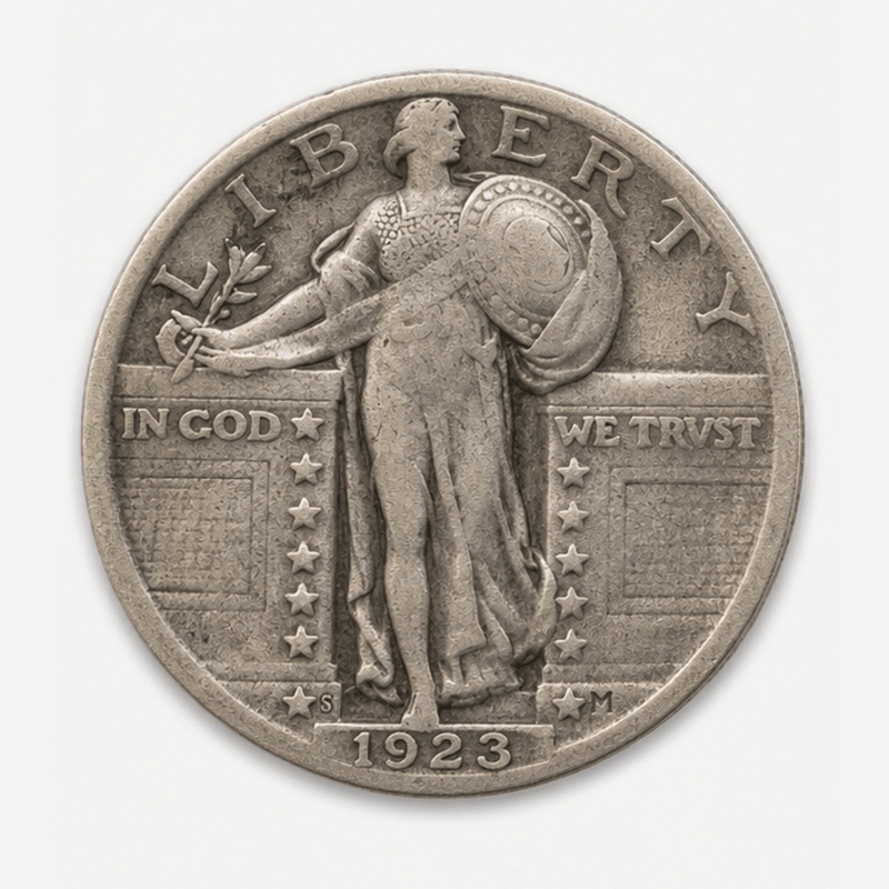 1923-S Standing Liberty Quarter obverse