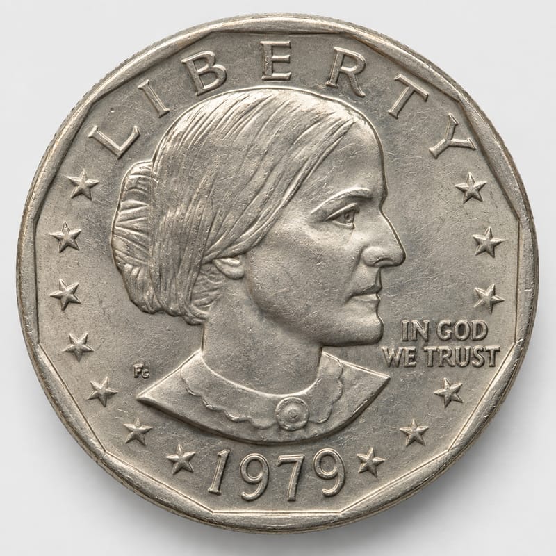 1979-P Wide Rim - Near Date Susan B. Anthony Dollar obverse