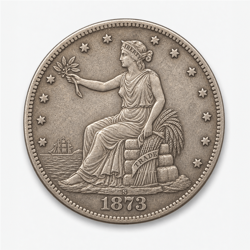 1873-S Trade Dollar obverse