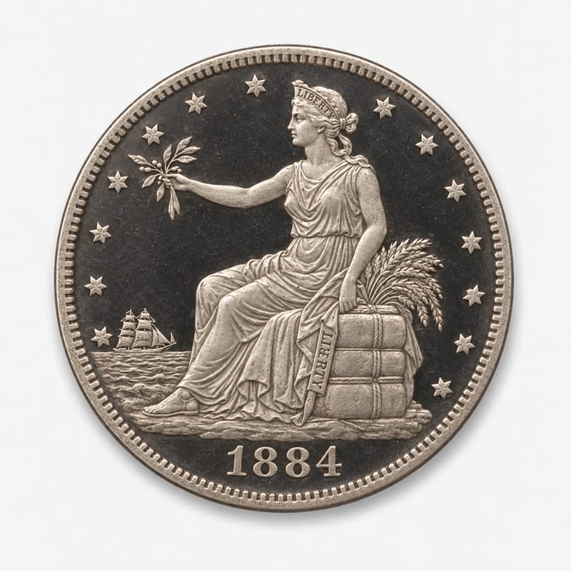 1884 Proof Only Trade Dollar obverse