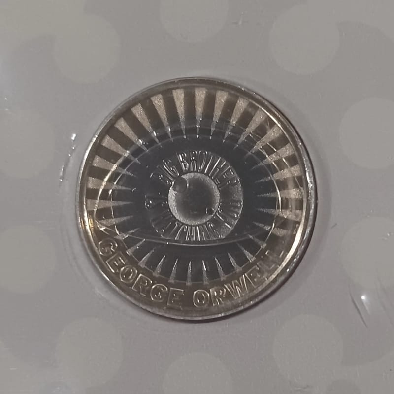2025 George Orwell Big Brother Is Watching Coin £2
