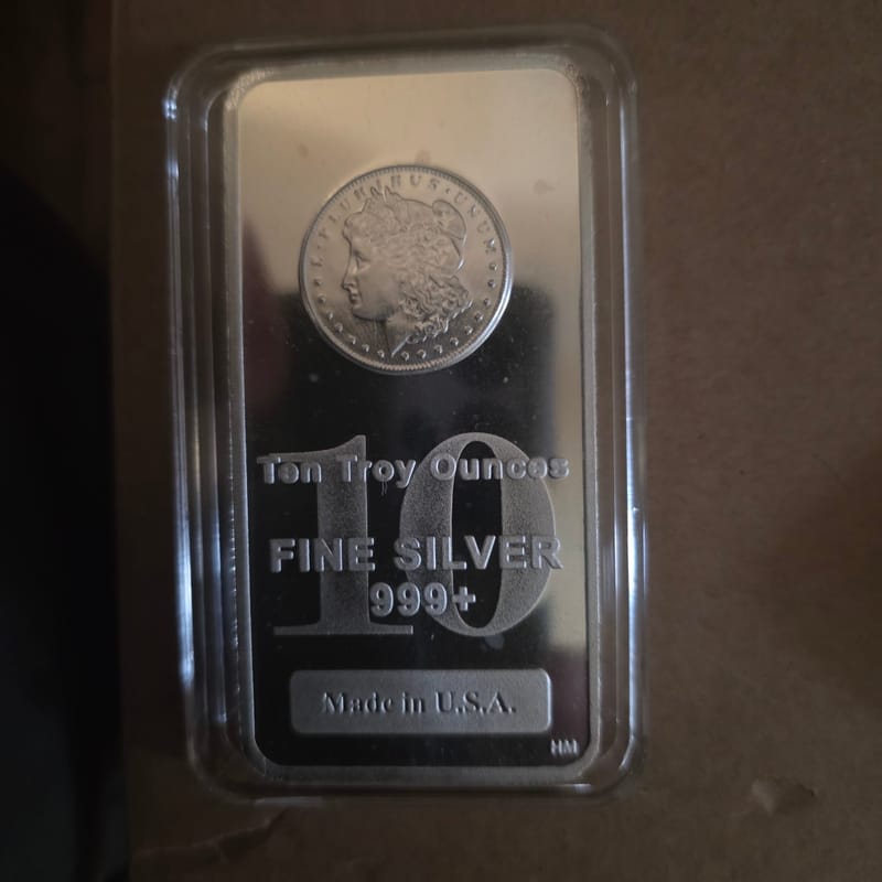 10oz Silver Bar in air tight hard case