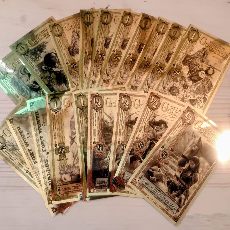 Goldbacks Aurum $17 mixed States