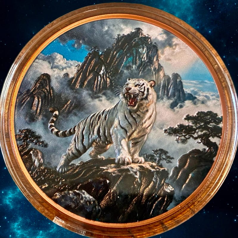 5 oz WHITE TIGER COPPER ROUND