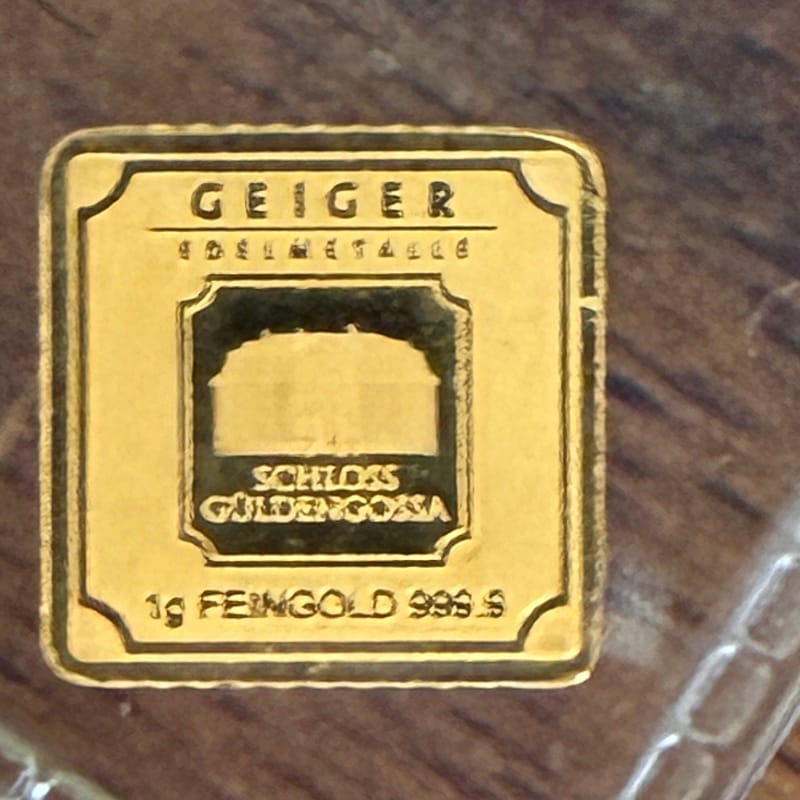 1 gram GEIGER GOLD BAR