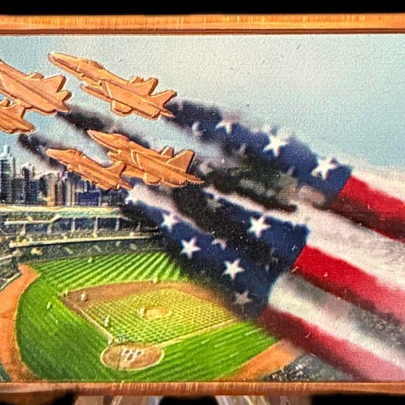 1 oz COPPER BASEBALL FLYOVER BAR