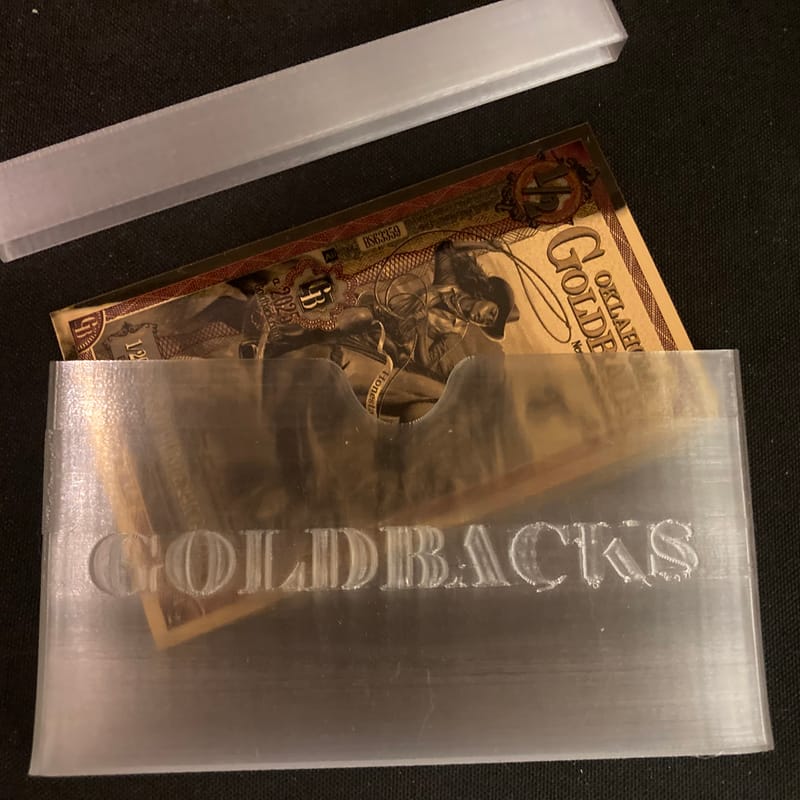 3D Printed GOLDBACK HOLDER 