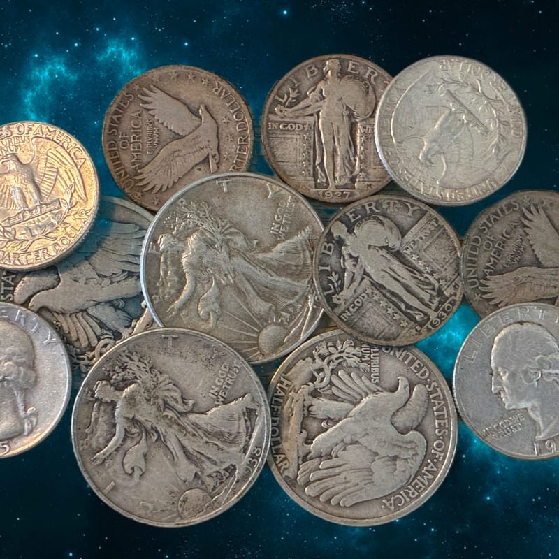 🔥 BELOW MELT 🔥 $1 FACE VALUE RANDOM 90% SILVER
