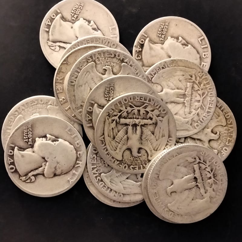 90% silver quaters