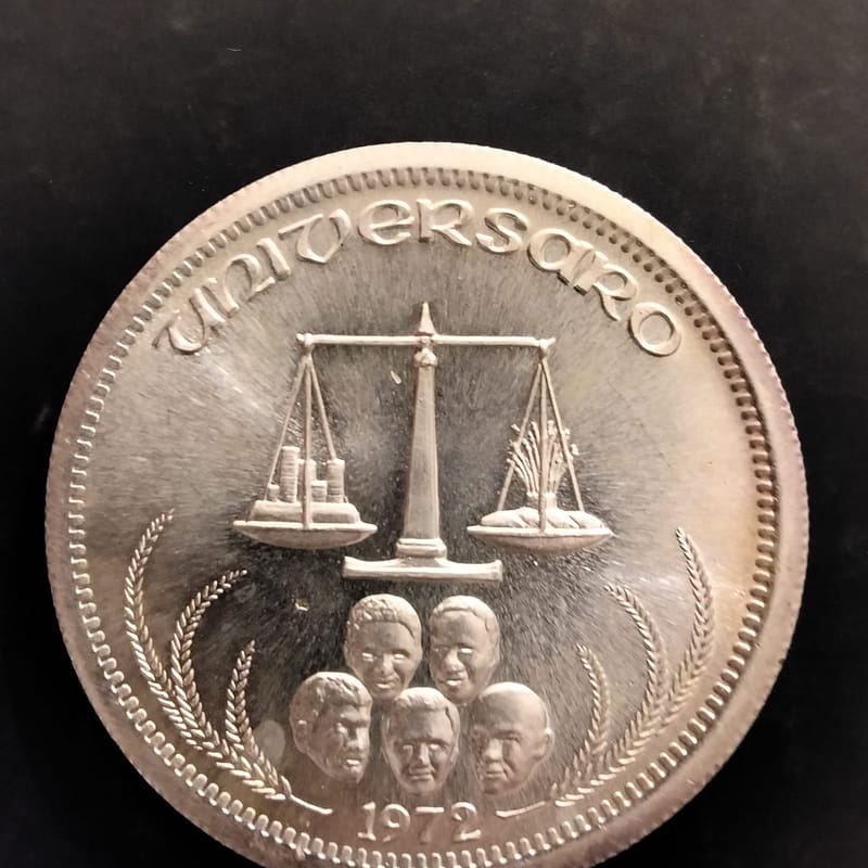 Vintage 1972 1oz silver trade unit M&B mining