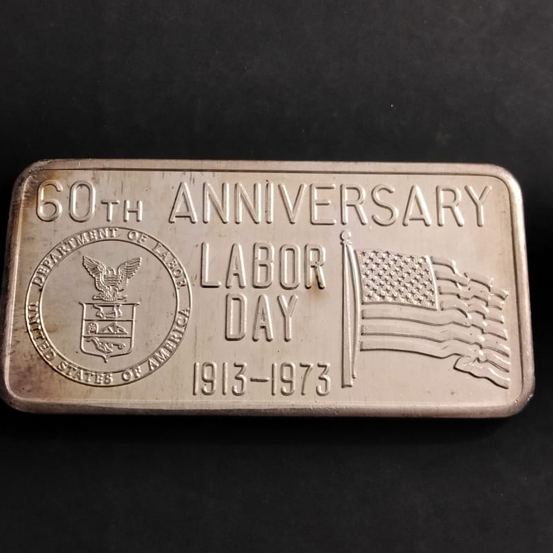 Vintage Great Lakes Mint 1oz Silver Art Bar