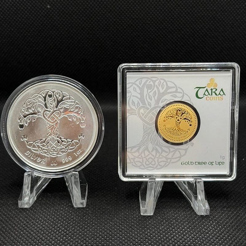 Geiger Tara Coins Tree of Life Gold & Silver Pair