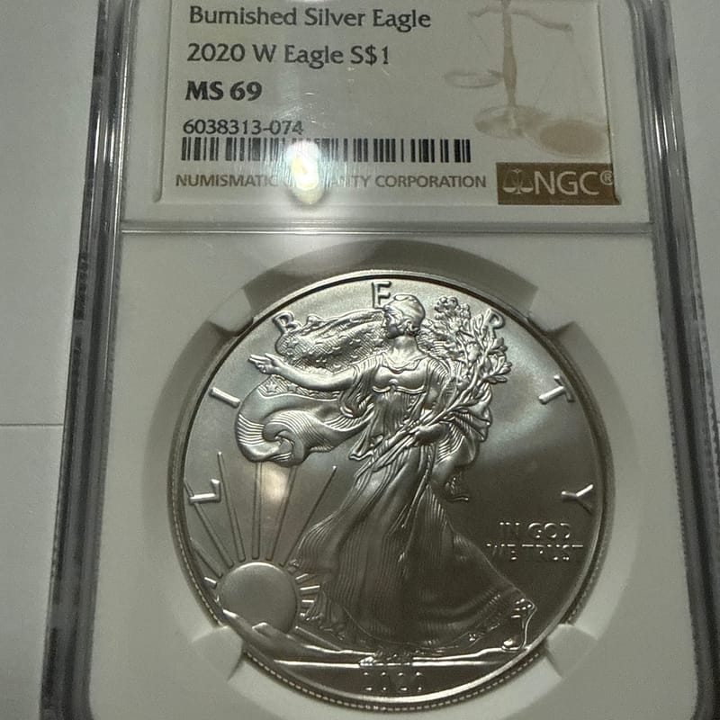 2020 W American Silver Eagle MS69 NGC