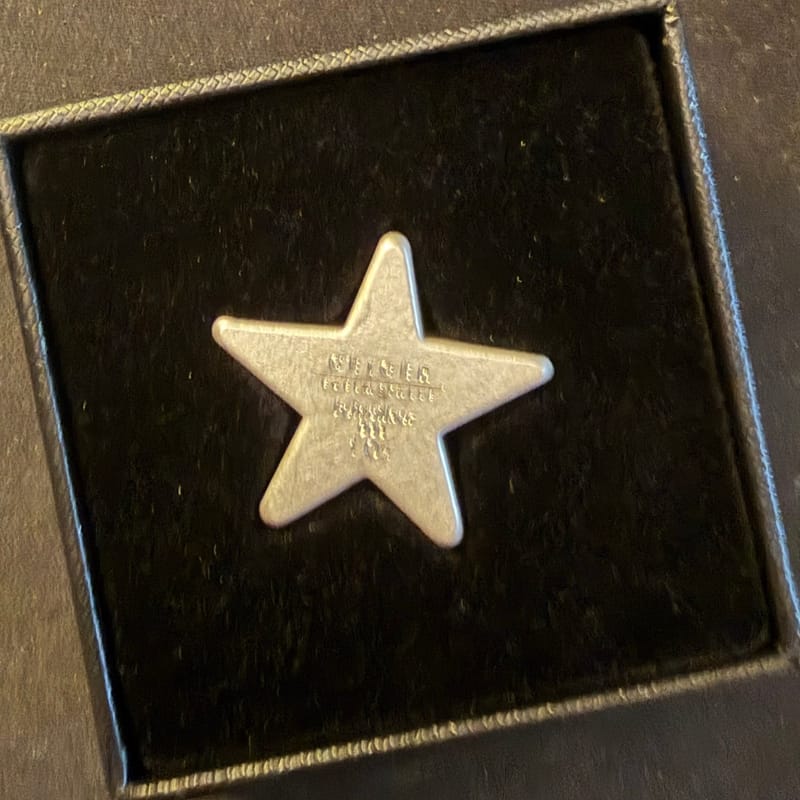 Rare Geiger 1oz .999 Silver Star w/box
