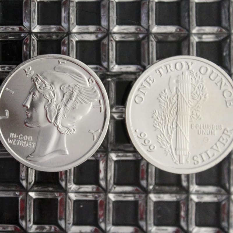 1oz Mercury Silver Round/Lady Liberty .999 Silver