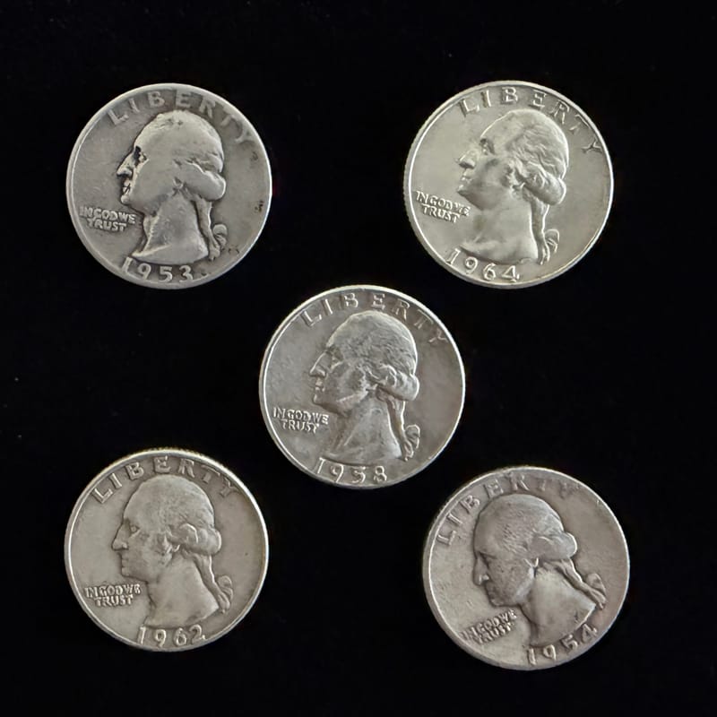 Random Pre-1965 Washington Silver Quarter 90%
