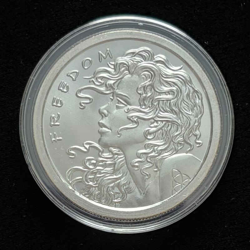 2013 Silver Shield Freedom Girl 1 oz Silver Round