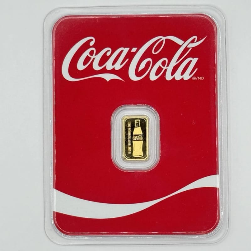 1/2 gram Gold Bar in TEP - Coca-Cola