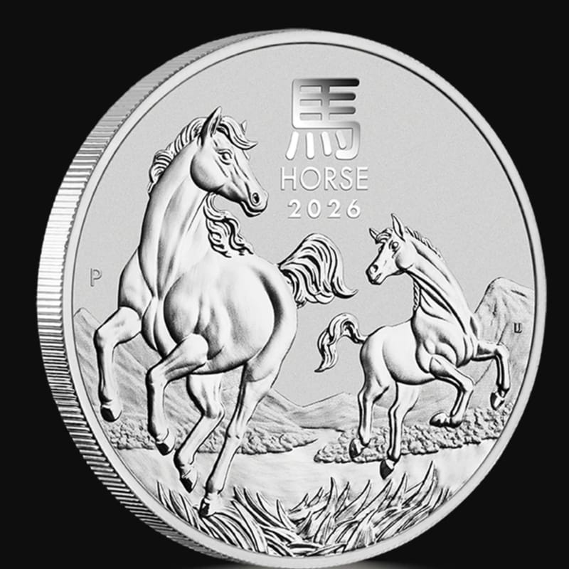 1oz Australian Lunar Year of the Horse 2026 Silver