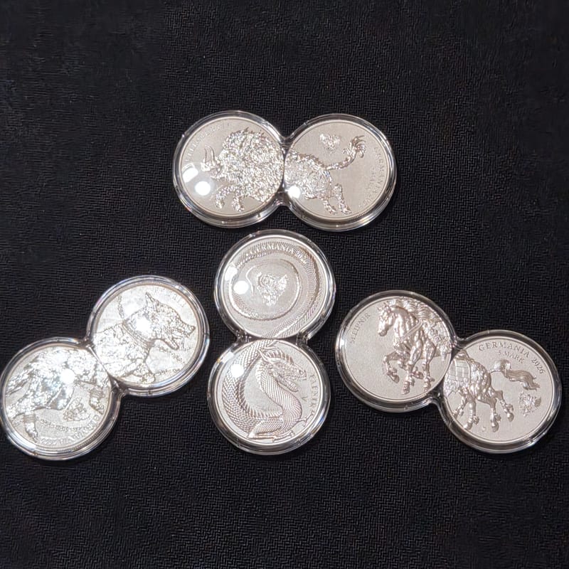 🔥ALL 4 Germania Beasts-(8)-1oz Silver Coins🔥