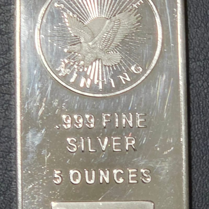 Sunshine Minting (SMI) 5 Oz Silver Bar