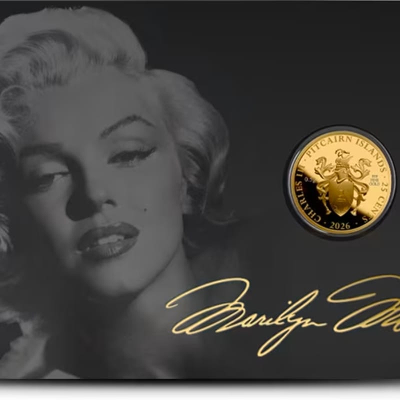 2026 1/2 Gram Pitcairn Islands Marilyn Monroe Gold
