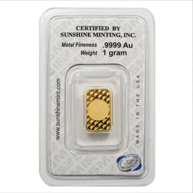 SMI 1 Gram .999 Gold Bar