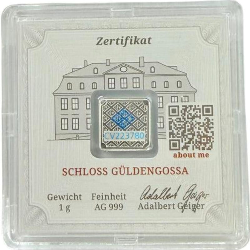 🪙 Geiger Edelmetalle 1-Gram Fine Silver Bar